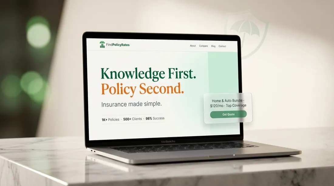 FindPolicyRates — Insurance Platform project by MP Studio