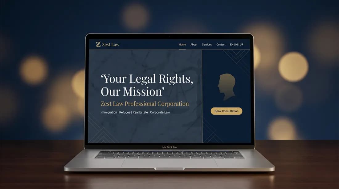 Zest Law PC — Law Firm Website project by MP Studio