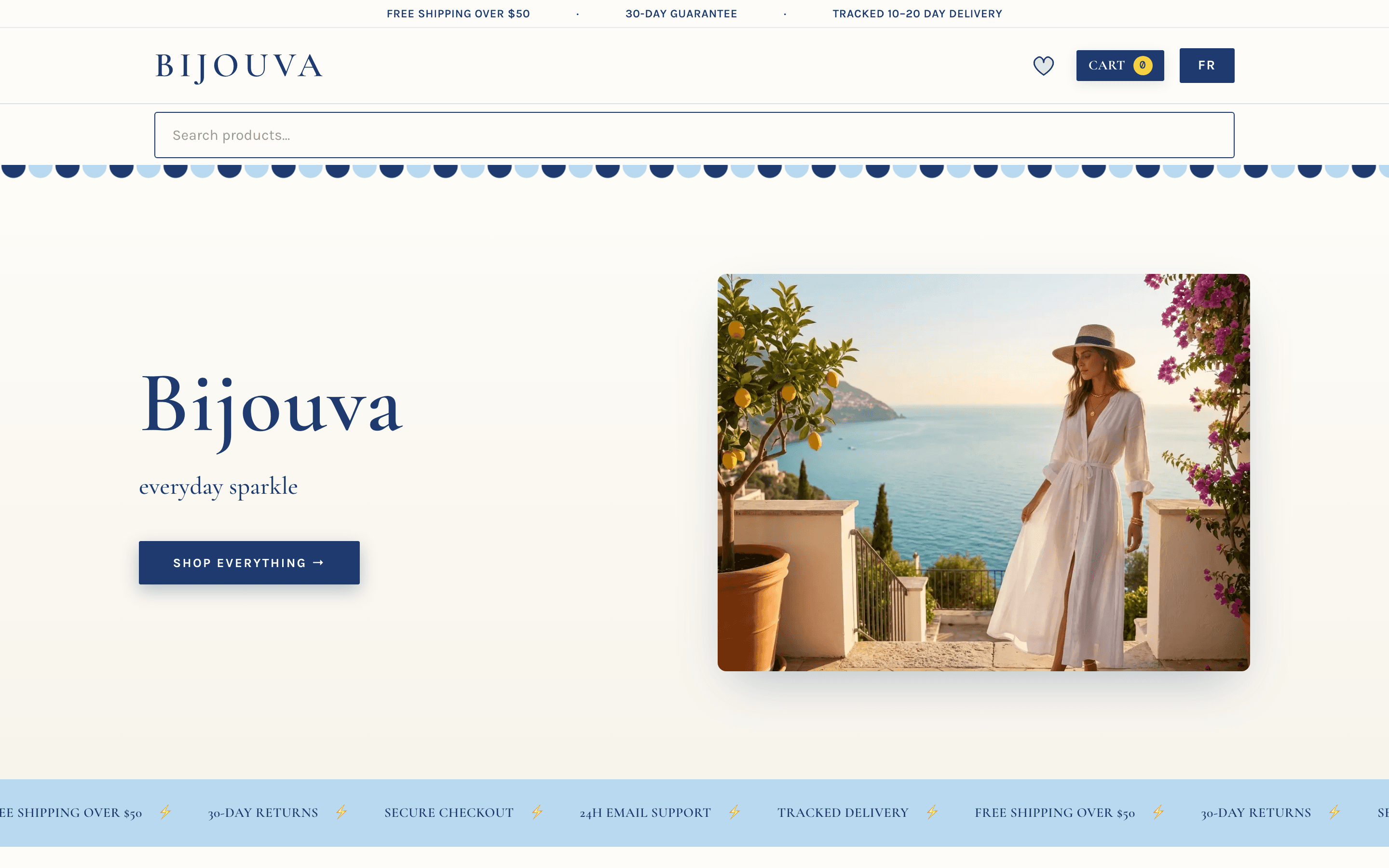 Bijouva homepage hero