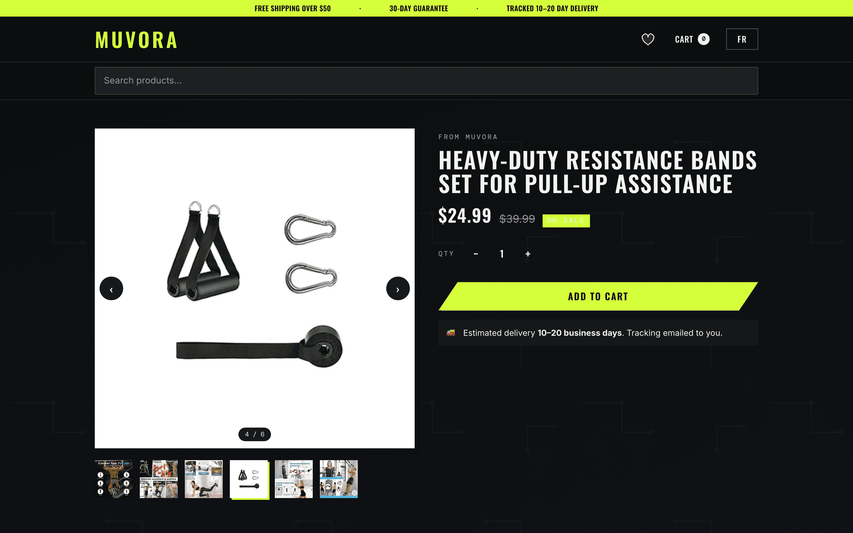 Muvora product page