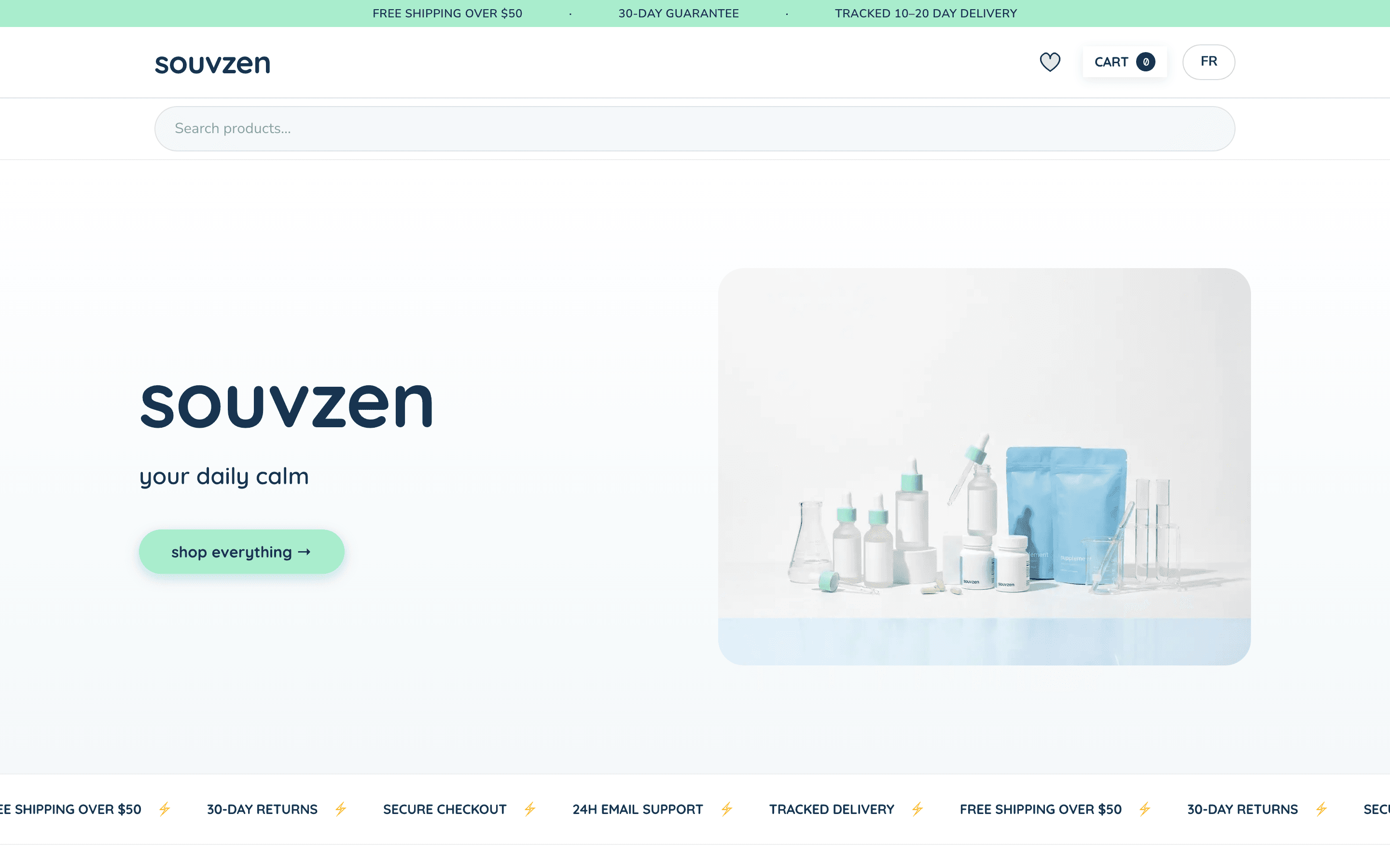 Souvzen homepage hero