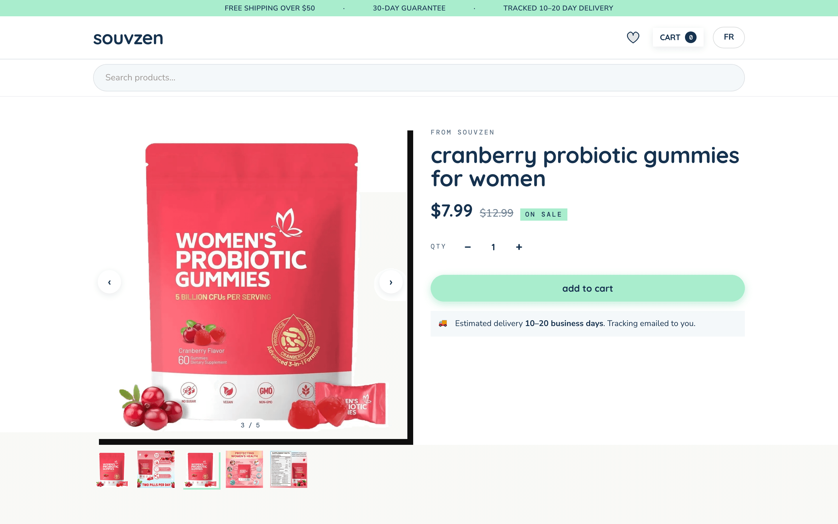 Souvzen product page