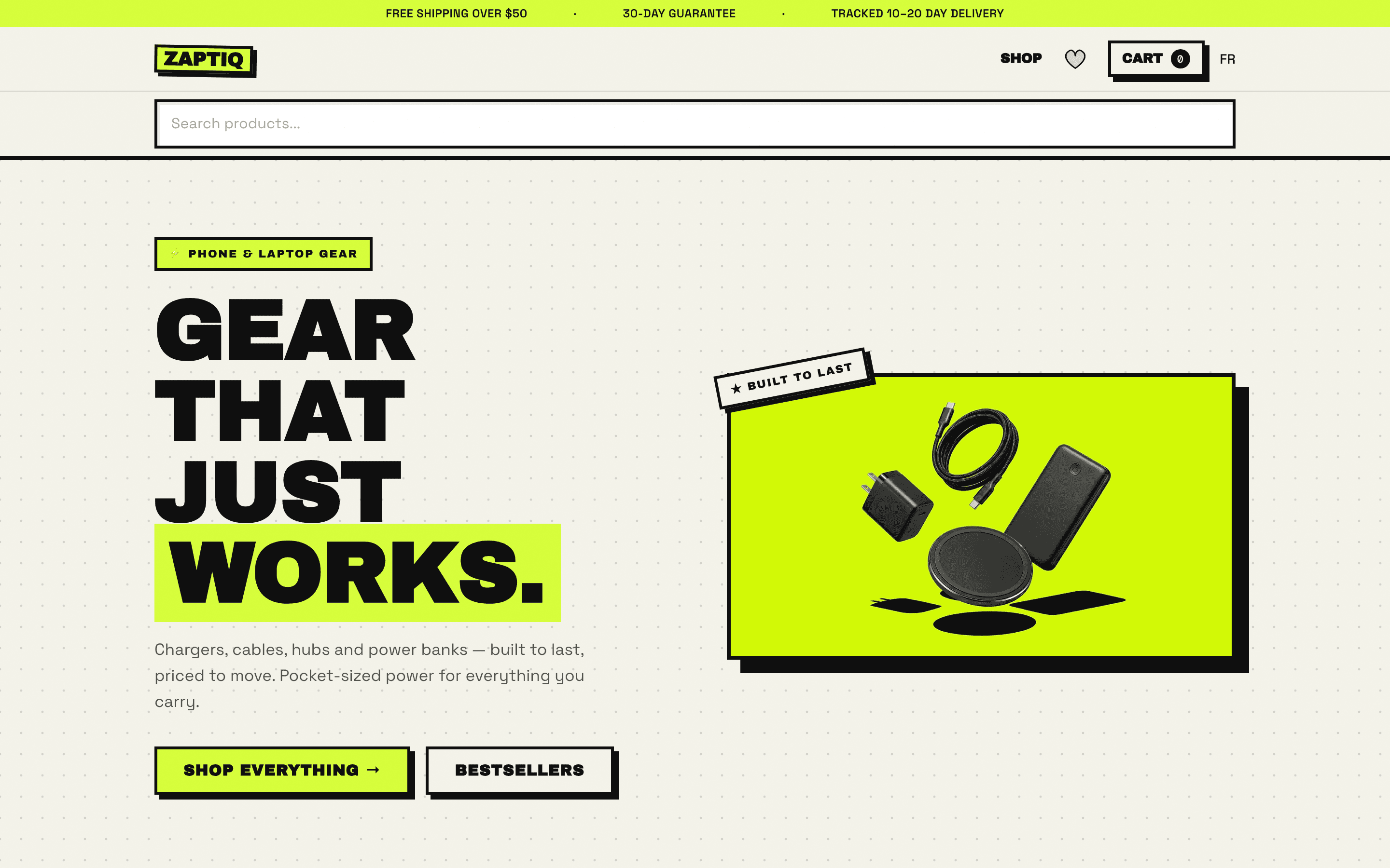 Zaptiq homepage hero