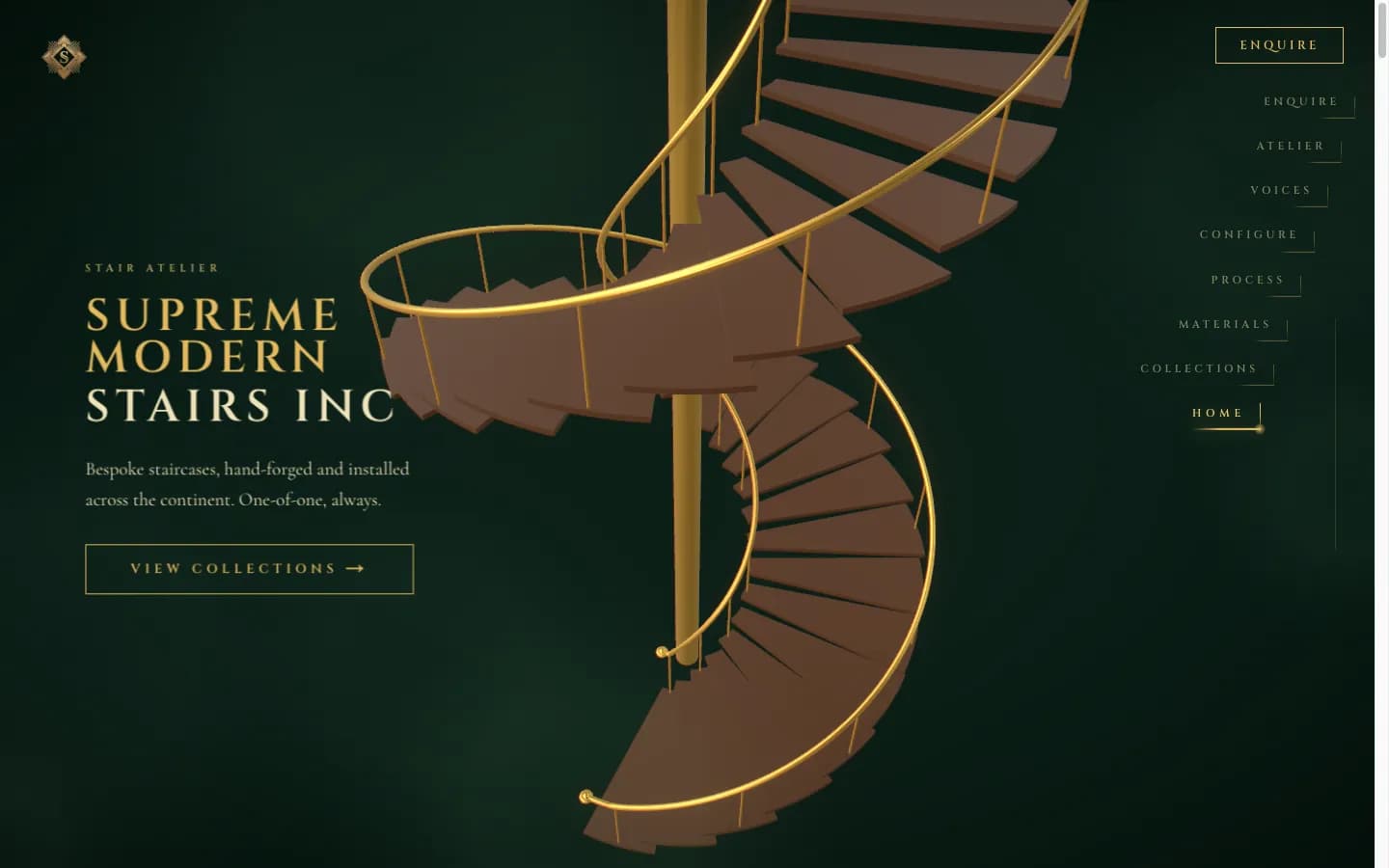 Supreme Modern Stairs — 3D / Three.js project by MP Studio